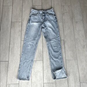 Fashion Nova Blue Straight Leg Jeans size 1 - 24/25